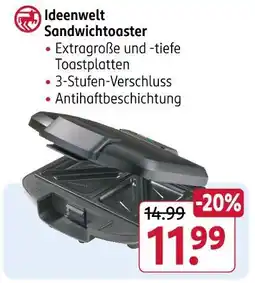 Rossmann Ideenwelt sandwichtoaster Angebot