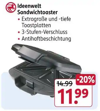 Rossmann Ideenwelt sandwichtoaster Angebot