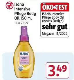 Rossmann Isana intensive pflege body oil Angebot