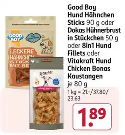 Rossmann Good boy hund hähnchen sticks Angebot