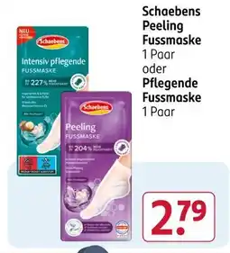 Rossmann Schaebens intensiv pflegende fussmaske Angebot
