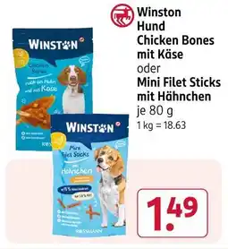 Rossmann Winston hund chicken bones mit käse Angebot