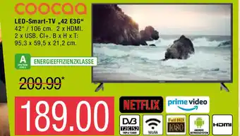 Marktkauf Coocaa LED Smart TV ,,42 E3G" Angebot
