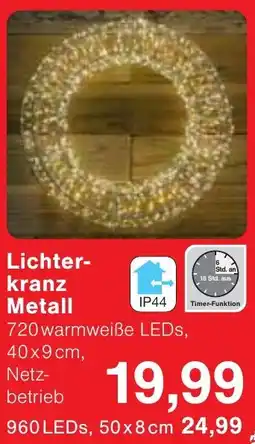 Jawoll Lichterkranz Metall Angebot