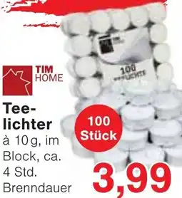 Jawoll TIM HOME Teelichter Angebot