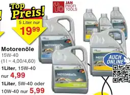 Jawoll JAN PROFI TOOLS Motorenöle Angebot
