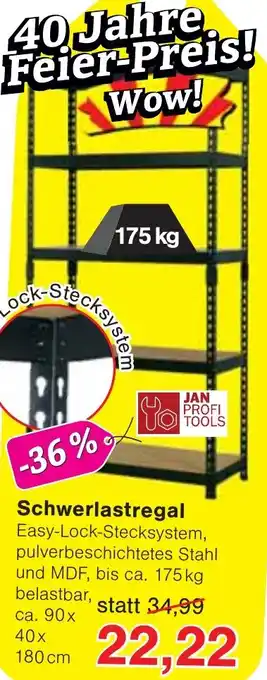 Jawoll JAN PROFI TOOLS Schwerlastregal Angebot
