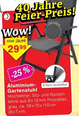 Jawoll Aluminium Gartenstuhl Angebot