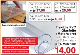 Jawoll Flexible PVC Glasfolie (Meterware) Angebot