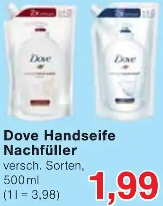 Jawoll Dove Handseife Nachfüller Angebot