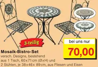 Wiglo Wunderland Mosaik-Bistro-Set Angebot