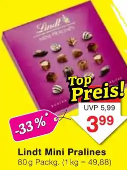 Wiglo Wunderland Lindt Mini Pralines Angebot
