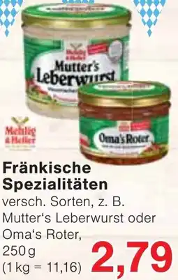Wiglo Wunderland Fränkische Spezialitäten Angebot