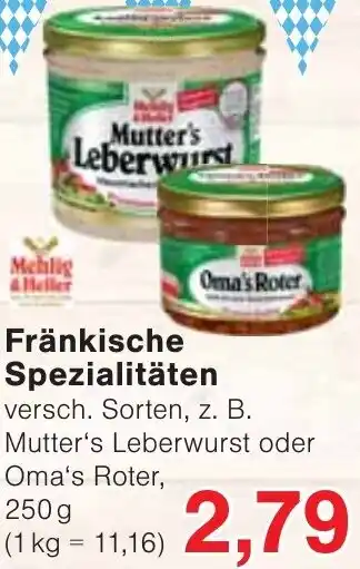 Wiglo Wunderland Fränkische Spezialitäten Angebot
