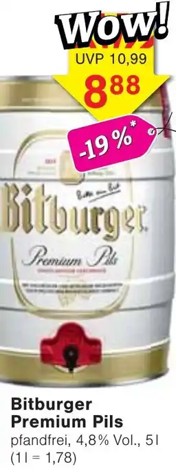 Wiglo Wunderland Bitburger Premium Pils Angebot