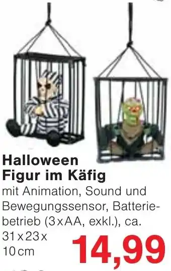Wiglo Wunderland Halloween Figur im Käfig Angebot