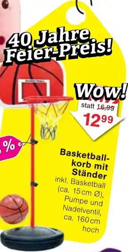 Wiglo Wunderland Basketballkorb mit Ständer Angebot