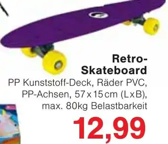 Wiglo Wunderland Retro- Skateboard Angebot