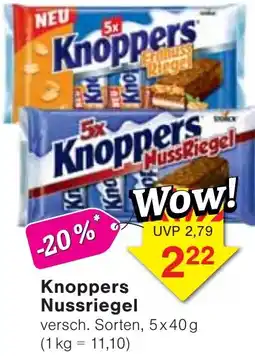 Wiglo Wunderland Knoppers Nussriegel Angebot