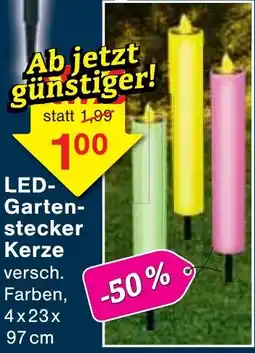 Wiglo Wunderland LED- Gartenstecker Kerze Angebot