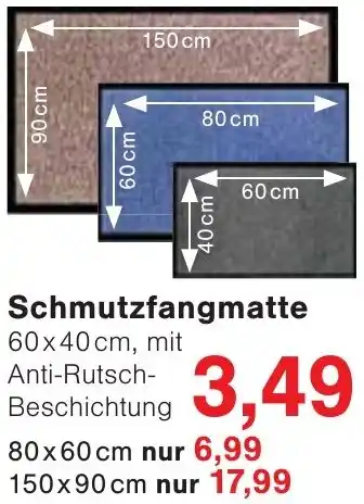 Wiglo Wunderland Schmutzfangmatte Angebot