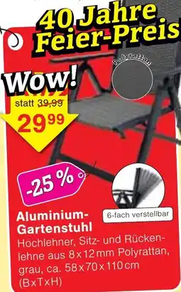 Wiglo Wunderland Aluminium- Gartenstuhl Angebot