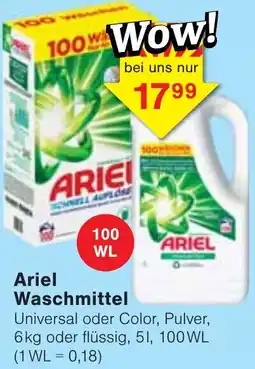 Wiglo Wunderland Ariel Waschmittel Angebot