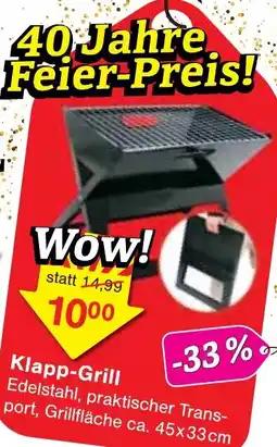 Wiglo Wunderland Klapp-Grill Angebot