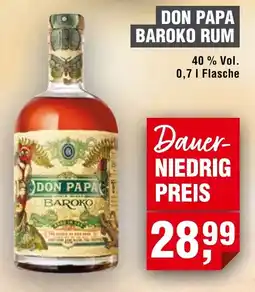 Handelshof DON PAPA BAROKO RUM Angebot