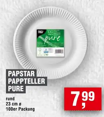 Handelshof PAPSTAR PAPPTELLER PURE Angebot