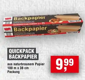 Handelshof QUICKPACK BACKPAPIER Angebot