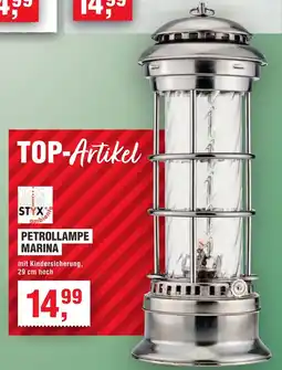 Handelshof STYX ambiente PETROLLAMPE MARINA Angebot