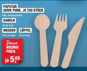 Handelshof PAPSTAR SERIE PURE GABELN, MESSER o. LÖFFEL Angebot