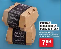 Handelshof PAPSTAR BURGERBOXEN PURE Angebot