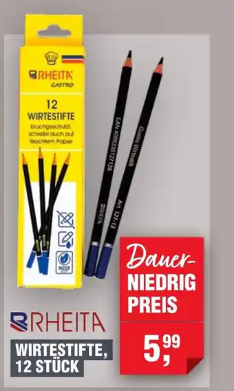 Handelshof RHEITA WIRTESTIFTE Angebot