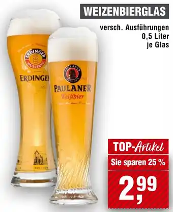 Handelshof WEIZENBIERGLAS Angebot