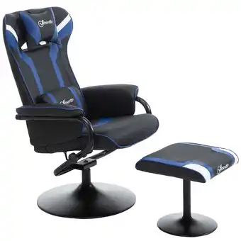 Netto Marken-Discount Vinsetto Relaxsessel mit Hocker Kunststoff, Schaumstoff, Stahl Angebot