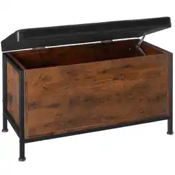 Netto Marken-Discount tectake Sitztruhe, Industrial Style, gepolstert, Kunstlederbezug Angebot