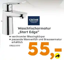 Globus Baumarkt GROHE Waschtischarmatur ,,Start Edge" Angebot
