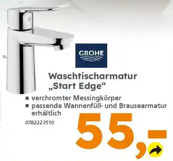 Globus Baumarkt GROHE Waschtischarmatur ,,Start Edge" Angebot