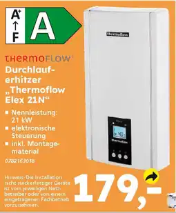 Globus Baumarkt thermoflow Durchlauferhitzer ,,Thermoflow Elex 21N" Angebot