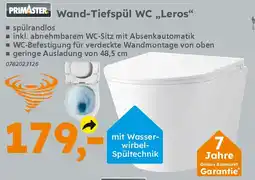 Globus Baumarkt PRIMASTER Wand-Tiefspül WC „Leros“ Angebot