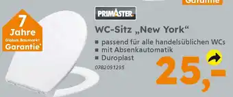 Globus Baumarkt PRIMASTER WC-Sitz,,New York" Angebot