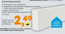 Globus Baumarkt Porenbetonstein Angebot