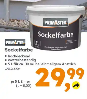 Globus Baumarkt PRIMASTER Sockelfarbe Angebot