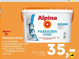 Globus Baumarkt Alpina Fassadenfarbe Angebot