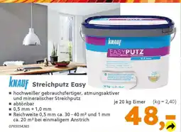 Globus Baumarkt KNAUF Streichputz Easy Angebot