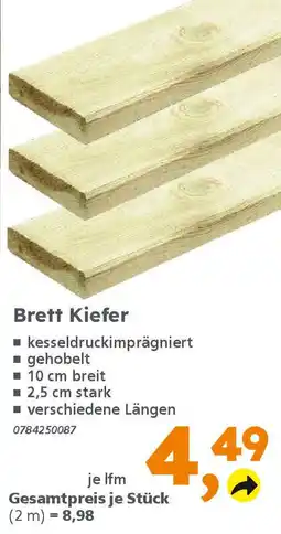 Globus Baumarkt Brett Kiefer Angebot