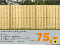 Globus Baumarkt Sichtschutzzaun „,Fulda❝ Angebot