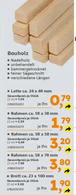 Globus Baumarkt Bauholz Angebot